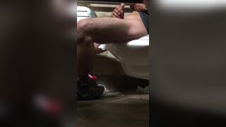 Watching A Lad Jerk Off In The Home Depot Mens Room Crap-House - 3 image