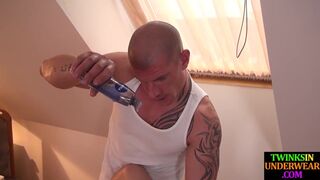 Massaged Twink Receives Schlong Blown previous to Ejaculation