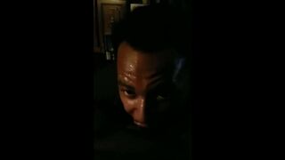 NAUGHTY TWAT WHORE ENGULFING LARGE SWARTHY SCHLONG