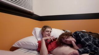 Engulfing my Buddy Coles Uncut Penis