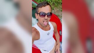 SlutboybenCAM4 Outdoor Cruising Exhibitionist :) - 1 image