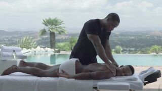 masseuse sucks clients dong and gives a-hole until that guy cums