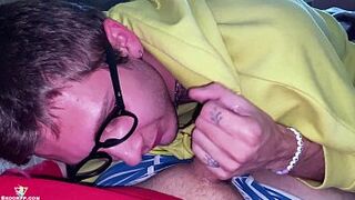 POV Boyfriend in Glasses Unfathomable Engulfing My Rod after College