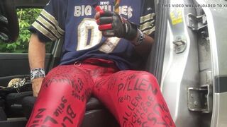 stroking in my plastik superskinnyjeans wearing Nike AirMax - 2 image