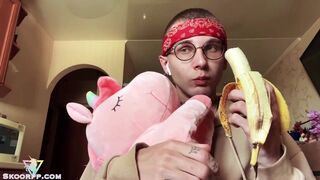 Cute Hunk Tugjob Large 10-Pounder and Ejaculation - Sexy Solo - 2 image