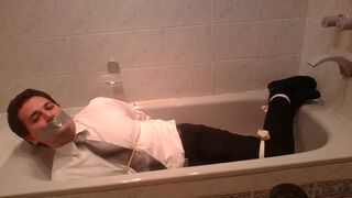 Martin Tied and Gagged in the Bathtub - 3 image
