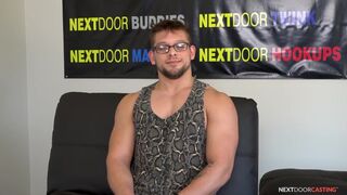 NextDoorCasting - Muscle Guy Masturbates Furiously - 2 image