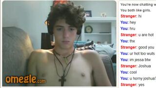 Straight Teen Omegle Boy Caught and Jerks off on Cam - 2 image