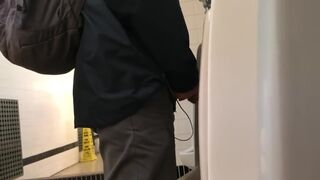 Spying Straight Cock at the Urinals - 2 image