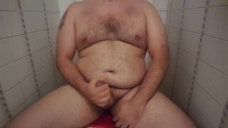 Bear jacking off in the toilets - 4 image