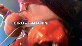 Rubber Doll Gets Machine Fucked and Milked + Electro in Bondage Chair