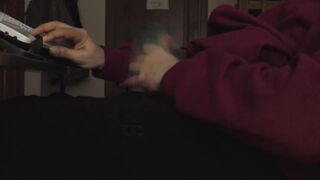 Watching Porn and Wanking Until the Battery Cam Ends