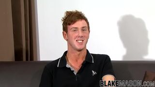 Redhead gay amateur Milo Taylor strokes cock and anal plays - 3 image