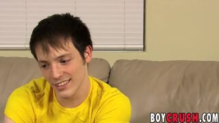 Flexible Twink Jerks off his Big Cock really Hard