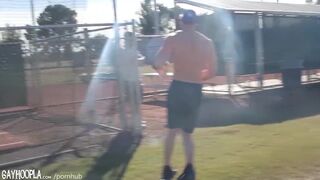 baseball buddies quick fuck after practice. hot players! - 3 image