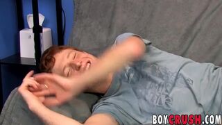 Ginger Twink Masturbates during Sex Interview - 2 image