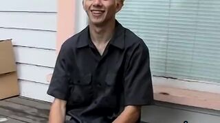 Young Punk Presents his Sexy Feet while Smoking