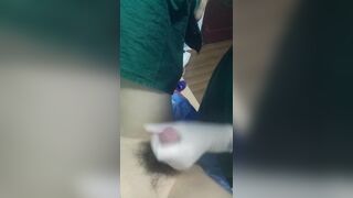 Chinese Doctor Give Patient Treatment with Surgical Uniform Latex Glove 2