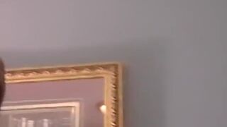 Ebony stud slowly works on his BBC and orgasms good