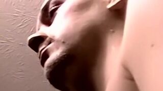 Naughty amateur dudes fuck bareback and spray hot cum