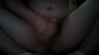 Jerking off my big white cock Daddy masturbating amateur