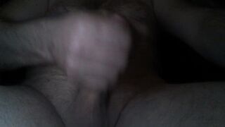 Jerking off my big white cock Daddy masturbating amateur