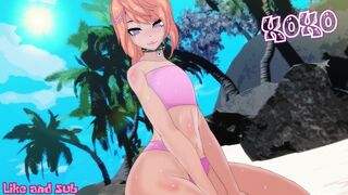 ASMR RP || HOT beach day with a femboy friend | M4M | 18+ | Moans | Kissing | Ear licks. - 1 image