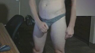 Laundry day at the hotel with a toy in my ass