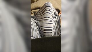 Precum flowing through underwear