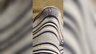 Precum flowing through underwear