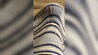 Precum flowing through underwear