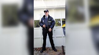 Officer enjoying himself outdoors - 1 image
