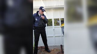 Officer enjoying himself outdoors - 2 image