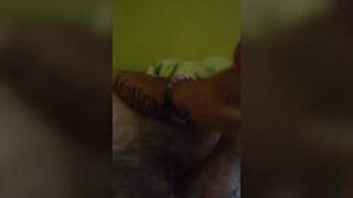 Creamy cock masturbation with cumshot