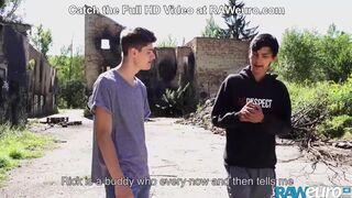 Twinks find a graffiti arcade to fuck