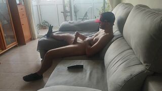 Hot sexy guy jerking off his big cock - 12 image