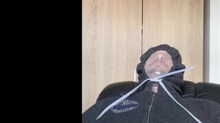 BHDL - MULTIPLE LATEX GLOVE BREATHPLAY TRAINING - Breathplay Training with Latex Glove Zip Tied over my Head