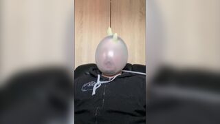 BHDL - MULTIPLE LATEX GLOVE BREATHPLAY TRAINING - Breathplay Training with Latex Glove Zip Tied over my Head