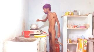 Part 4 Hot boy Rajesh Playboy 993 Cooking video. Uncut cock, fingering and spanking - 3 image