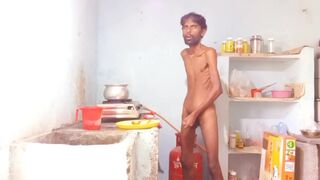 Part 4 Hot boy Rajesh Playboy 993 Cooking video. Uncut cock, fingering and spanking - 9 image