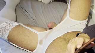 Small Dick masturbation in stockings - 12 image