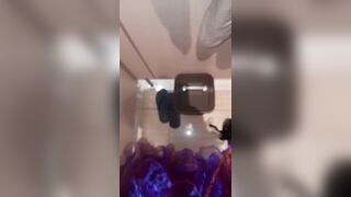 Pissing And Cum Wearing Satin Party Dress And Silky Slips - 9 image