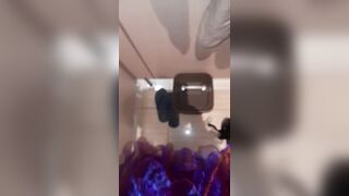 Pissing And Cum Wearing Satin Party Dress And Silky Slips