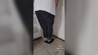 MsBottomHalf tied me up and made me stand in the corner, with no bathroom breaks! Then I shower in my clothes.