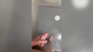 Gay Twink Solo Wank His big dick in shower - 4 image