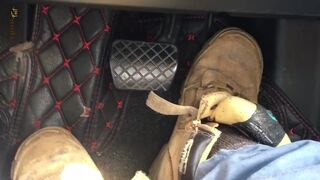 WORN OUT SAFETY BOOTS - PEDAL PUMPER