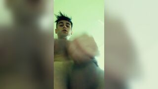 Your face under my balls - from soft cock to cum jerk off POV - 3 image