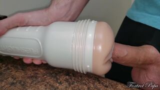 First time fucking a pussy - Stuffed it in and Came so hard - cumshot
