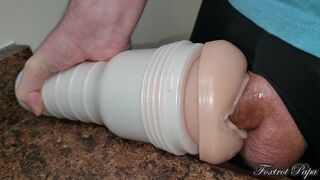 First time fucking a pussy - Stuffed it in and Came so hard - cumshot