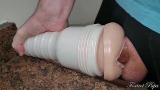 First time fucking a pussy - Stuffed it in and Came so hard - cumshot